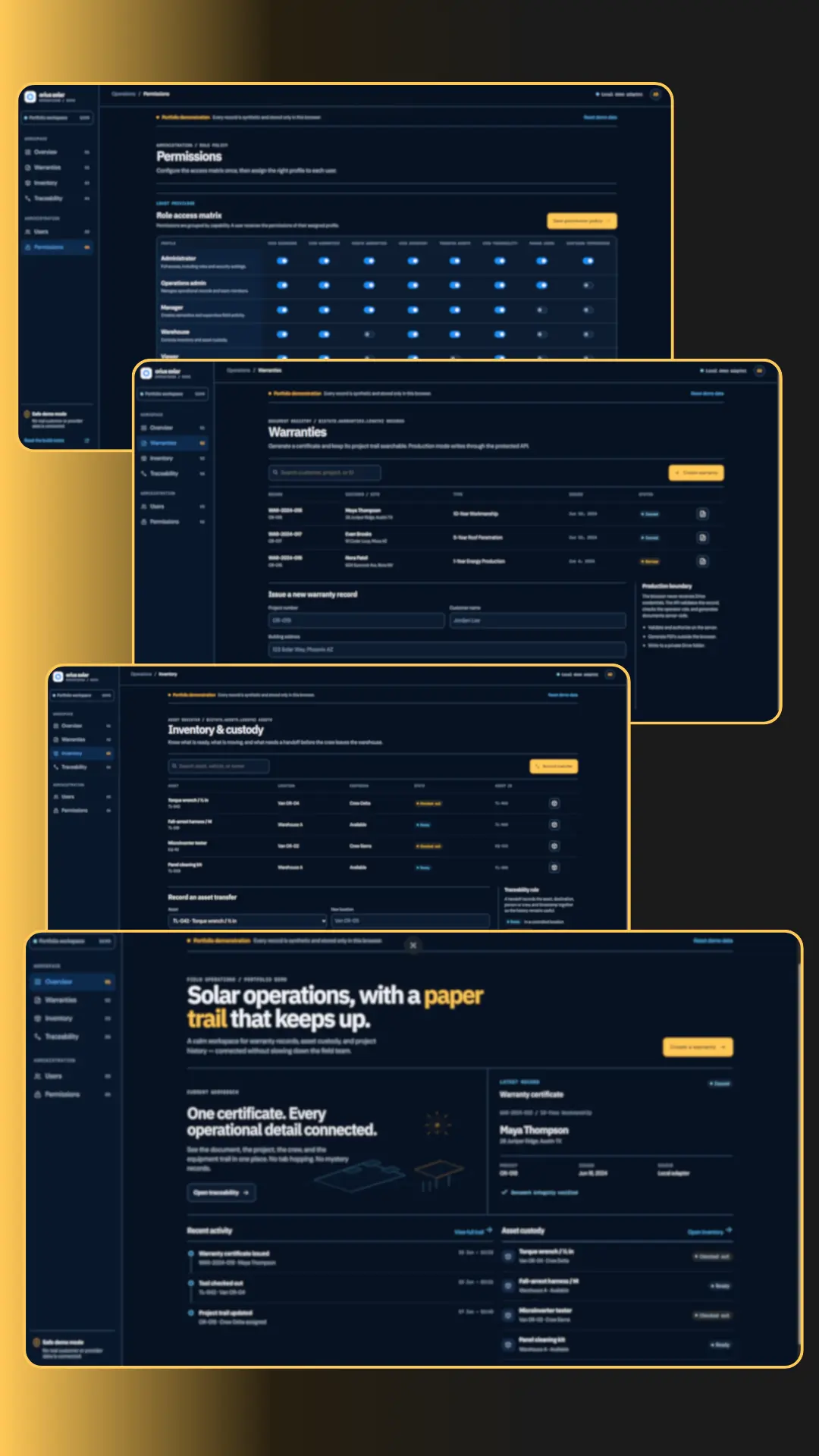 Orius Solar Operations
